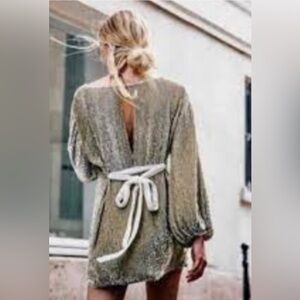 Free people sequinned tunic dress size M